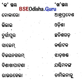 BSE Odisha 8th Class Geography Important Questions Chapter 4 ଶିଳ୍ପ 17