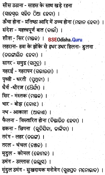 BSE Odisha 8th Class Hindi Solutions Chapter 7 प्रकृति का संदेश (कविता) 2
