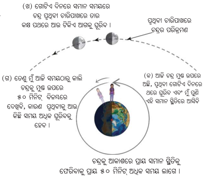 Class 8 Science Chapter 11 Notes Odia Medium ଆକାଶ ଚନ୍ଦ୍ର-ସୂର୍ଯ୍ୟଙ୍କ ଗତି ଓ ସମୟ ଗଣନା 8