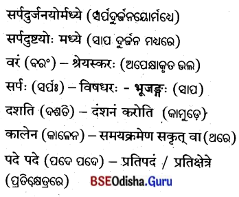 BSE Odisha 8th Class Sanskrit Solutions Chapter 15 ନୀତିମଞ୍ଜରୀ 15