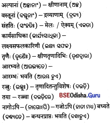 BSE Odisha 8th Class Sanskrit Solutions Chapter 15 ନୀତିମଞ୍ଜରୀ 18