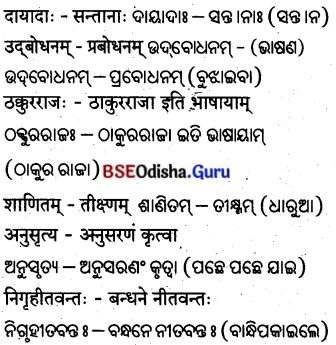 BSE Odisha 8th Class Sanskrit Solutions Chapter 3 ଜୟୀ ରାଜଗୁରୁ 5
