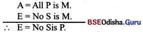 CHSE Odisha Class 12 Logic Solutions Chapter 2 Syllogism - 11
