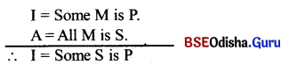 CHSE Odisha Class 12 Logic Solutions Chapter 2 Syllogism - 16