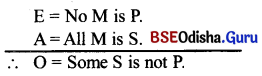 CHSE Odisha Class 12 Logic Solutions Chapter 2 Syllogism - 17