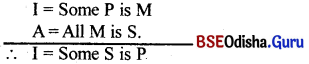 CHSE Odisha Class 12 Logic Solutions Chapter 2 Syllogism - 22