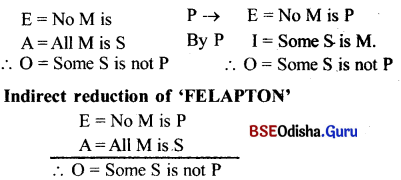CHSE Odisha Class 12 Logic Solutions Chapter 2 Syllogism - 35