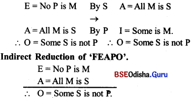 CHSE Odisha Class 12 Logic Solutions Chapter 2 Syllogism - 39