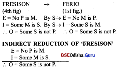 CHSE Odisha Class 12 Logic Solutions Chapter 2 Syllogism - 50