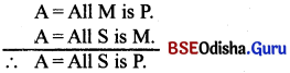 CHSE Odisha Class 12 Logic Solutions Chapter 2 Syllogism - 7