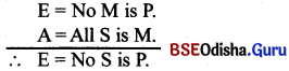 CHSE Odisha Class 12 Logic Solutions Chapter 2 Syllogism - 9