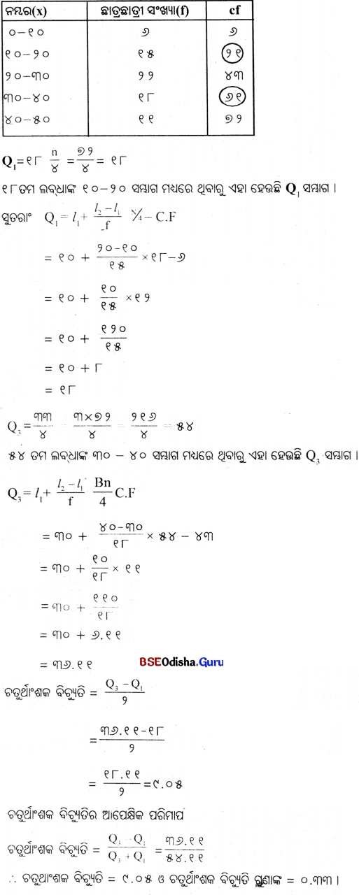 CHSE Odisha Class 11 Economics Solutions Unit 7 ପରିସାଂଖ୍ୟିକ ପଦ୍ଧତି (I) - 17