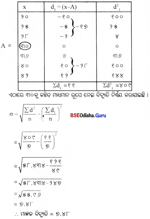 CHSE Odisha Class 11 Economics Solutions Unit 7 ପରିସାଂଖ୍ୟିକ ପଦ୍ଧତି (I) - 21