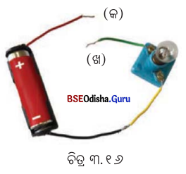 BSE Odisha 7th Class Science Solutions Chapter 3 ବିଦ୍ୟୁତ୍ ଏହାର ପରିପଥ ଓ ଉପାଦାନ 1
