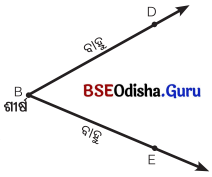 Class 6 Maths Chapter 2 Question Answer Odia Medium ରେଖା ଓ କୋଣ Page 17 Q1