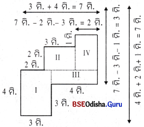 Class 6 Maths Chapter 6 Question Answer Odia Medium ପରିସୀମା ଓ କ୍ଷେତ୍ରଫଳ Page 138 Q4.1