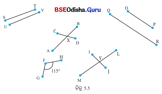 Class 7 Maths Chapter 5 Question Answer Odia Medium ସମାନ୍ତର ସରଳ ରେଖା ଓ ଛେଦକ 4