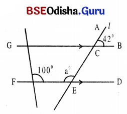 Class 7 Maths Chapter 5 Question Answer Odia Medium ସମାନ୍ତର ସରଳ ରେଖା ଓ ଛେଦକ 42