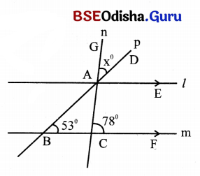 Class 7 Maths Chapter 5 Question Answer Odia Medium ସମାନ୍ତର ସରଳ ରେଖା ଓ ଛେଦକ 48