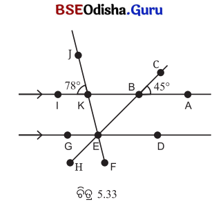 Class 7 Maths Chapter 5 Question Answer Odia Medium ସମାନ୍ତର ସରଳ ରେଖା ଓ ଛେଦକ 49