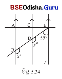 Class 7 Maths Chapter 5 Question Answer Odia Medium ସମାନ୍ତର ସରଳ ରେଖା ଓ ଛେଦକ 51