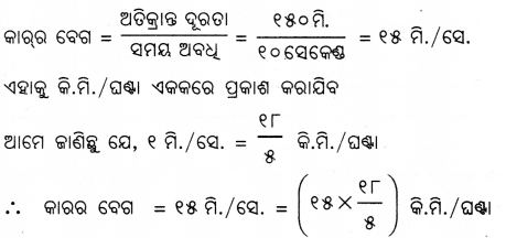 Class 7 Science Chapter 8 Question Answer Odia Medium ସମୟ ଏବଂ ଗତିର ପରିମାପ 1
