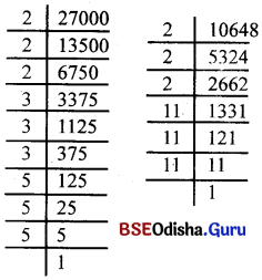 Class 8 Maths Chapter 1 Question Answer Odia Medium ବର୍ଗ ଓ ଘନ Page 16 Q1
