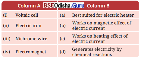 Electricity Magnetic and Heating Effects Class 8 Question Answer Science Chapter 4.1