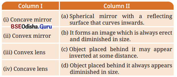 Light Mirrors and Lenses Class 8 Question Answer Science Chapter 10.12