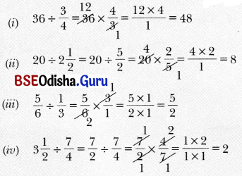 Working with Fractions Class 7 MCQ Maths Chapter 8-1