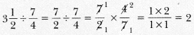 Working with Fractions Class 7 MCQ Maths Chapter 8-5