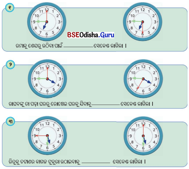 Class 5 Maths Chapter 12 Question Answer Odia Medium ସମୟର ମାପ 15