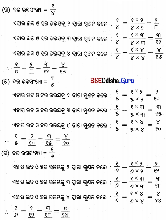 Class 5 Maths Chapter 2 Question Answer Odia Medium ଭଗ୍ନ ସଂଖ୍ୟା 14