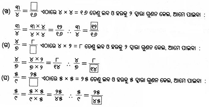 Class 5 Maths Chapter 2 Question Answer Odia Medium ଭଗ୍ନ ସଂଖ୍ୟା 34