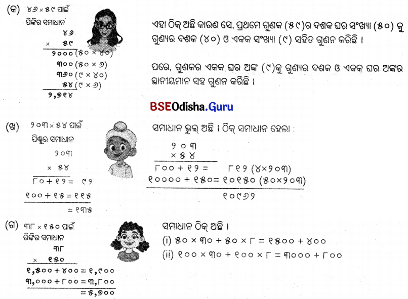 Class 5 Maths Chapter 6 Question Answer Odia Medium ଦୁଗ୍ଧ ଉତ୍ପାଦନ କେନ୍ଦ୍ର 54