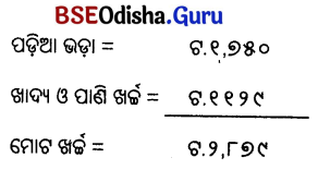 Class 5 Maths Chapter 6 Question Answer Odia Medium ଦୁଗ୍ଧ ଉତ୍ପାଦନ କେନ୍ଦ୍ର 69