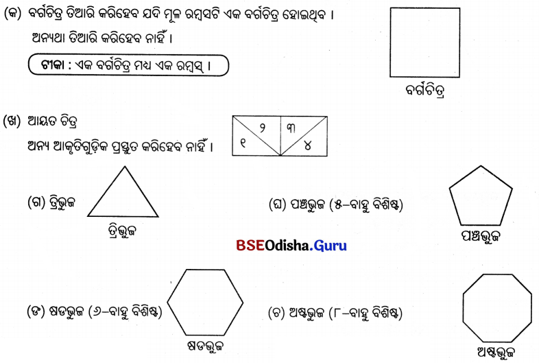Class 5 Maths Chapter 7 Question Answer Odia Medium ଆକୃତି ଓ ସଂରଚନା 36