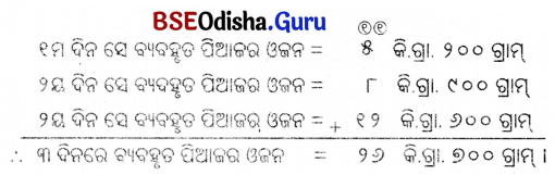Class 5 Maths Chapter 8 Question Answer Odia Medium ଓଜନ ଓ ଧାରକତ୍ୱ 24