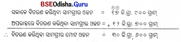 Class 5 Maths Chapter 8 Question Answer Odia Medium ଓଜନ ଓ ଧାରକତ୍ୱ 28