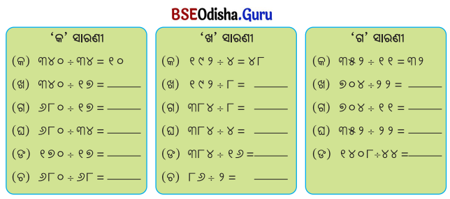 Class 5 Maths Chapter 9 Question Answer Odia Medium ନଡ଼ିଆ ବଗିଚା 70