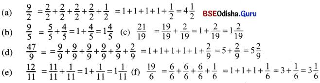 Class 6 Maths Chapter 7 Question Answer Odia Medium ଭଗ୍ନାଂଶ Page 162 Q3