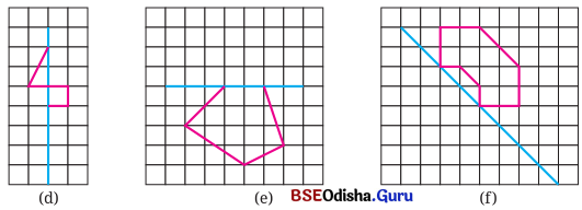 Class 6 Maths Chapter 9 Question Answer Odia Medium ପ୍ରତିସମତା Page 224 Q11.1