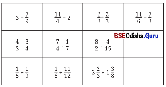 Class 7 Maths Chapter 8 Question Answer Odia Medium ଭଗ୍ନସଂଖ୍ୟାର ବ୍ୟବହାର 43