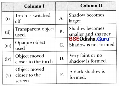 Light Shadows and Reflections 7 MCQ with Answers Science Chapter 11.11