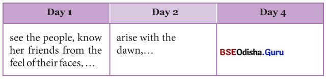 Three Days to See Class 7 Question Answer English Jasmine Chapter 3 4