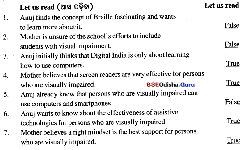 Three Days to See Class 7 Question Answer English Jasmine Chapter 3 9